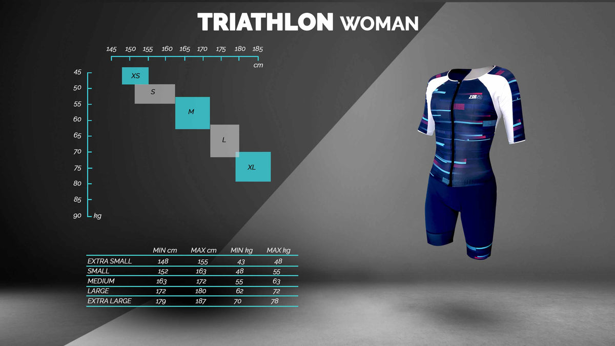 Trifonction maillot de course triathlon femme France Z3R0D