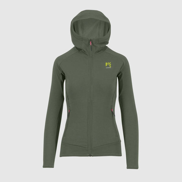 MEZZODI HOODIE W FLEECE THYME | 2501046-024  2024-25