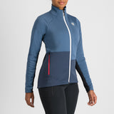 ENGADIN W JACKET  0423549-435  Couleur :  GRIS NATUREL/BLEU GALAXIE Coupe :  ample       2025