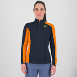 FEDERA HALF-ZIP W FLEECE  VULCAN/VIBRANT ORANGE | 2532022-013   2024-25