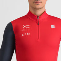 SQUADRA JERSEY /MAILLOT      0424517-638        Couleur :  ROUGE TANGO/BLEU GALAXIE Coupe :  régulière   2025