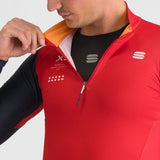 SQUADRA JERSEY /MAILLOT      0424517-638        Couleur :  ROUGE TANGO/BLEU GALAXIE Coupe :  régulière   2025