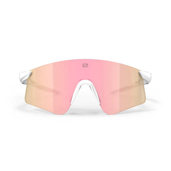 Astral X  LUNETTE  Couleur : Astral X White Matte With Multilaser Rose Gold Lenses    2025