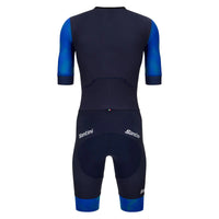 Combinaison de triathlon manche courte LEAF - Homme  COULEUR — Bleu nautique   2025