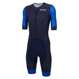 Combinaison de triathlon manche courte LEAF - Homme  COULEUR — Bleu nautique   2025