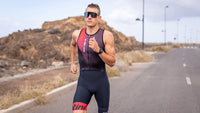 Combinaison de triathlon sans manche IKA IKA - Homme  ROUGE