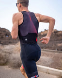 Combinaison de triathlon sans manche IKA IKA - Homme  ROUGE