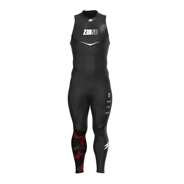 WETSUIT       SANS MANCHES FLEX HOMME  black/red 2025