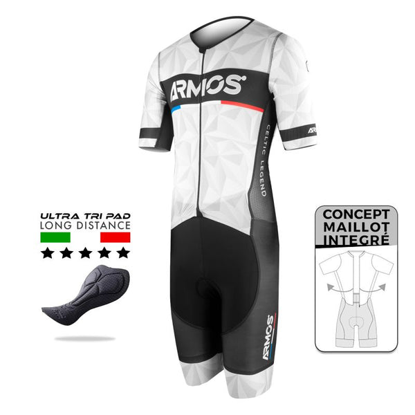 LD TRISUIT PRO RACE ARMOS PRISME - BLANC      mixte   2025