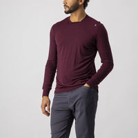 MERINO LS TEE   4520580-091 | BARBARESCO RED