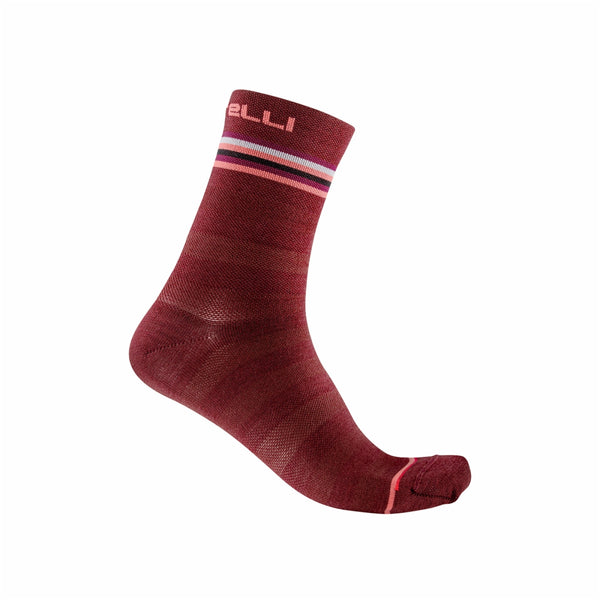 GO W 15 SOCK   4521557-421 | BORDEAUX/BRILLIANT PINK-WHITE