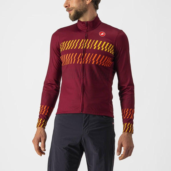 UNLIMITED THERMAL JERSEY Couleur : BORDEAUX/GOLDENROD-ORANGE  | 4522500-421