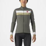 VOLARE LS JERSEY Couleur : MILITARY GREEN/WHITE-GREEN TEA  | 4522547-075  FEMMES