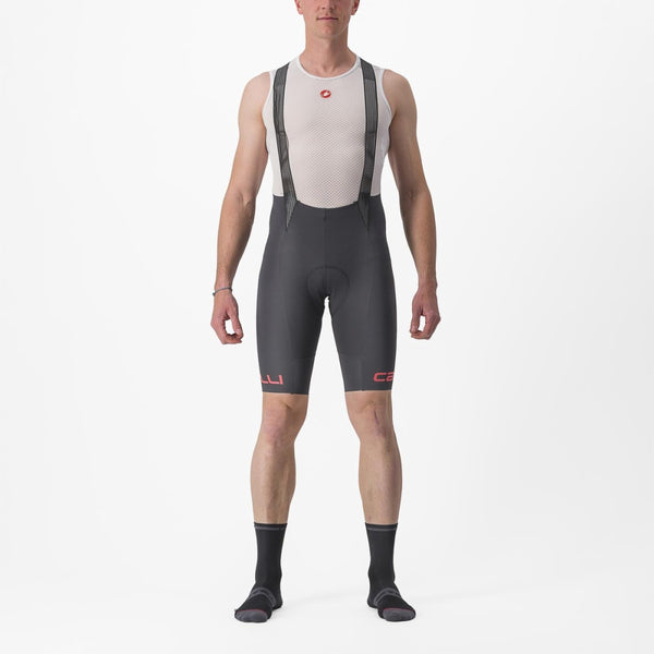 FREE AERO RC CLASSIC BIBSHORT  DARK GRAY/HIBISCUS  | 4523001-030