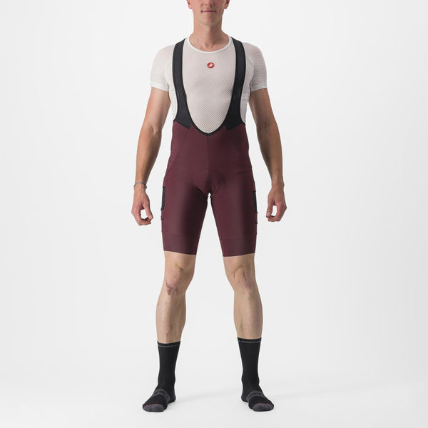 UNLIMITED CARGO BIBSHORT   Color: DEEP BORDEAUX  | 4523020-625