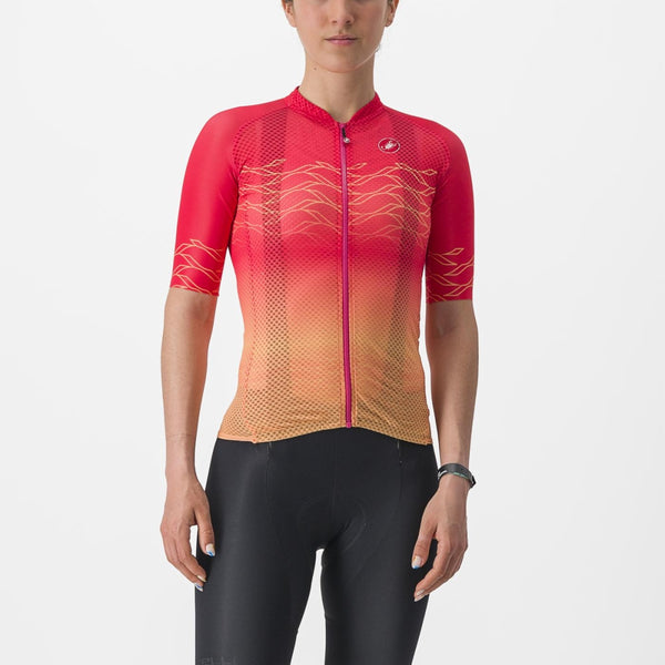 CLIMBER'S 2.0 W JERSEY   Color: HIBISCUS/SOFT ORANGE  | 4523037-081