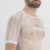 2ND SKIN MESH TEE   1122046-101 | WHITE   HOMMES