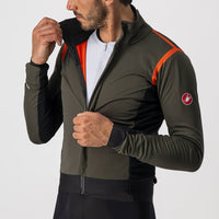 VESTE ALPHA RoS Color: MILITARY GREEN/FIERY RED-SILVE  | 4520502-075