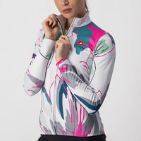 MAILLOT THERMIQUE UNLIMITED W  couleur: ARGENT GRIS/TEALBLUE-FLOWERS  | 4521528-870