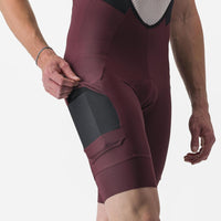 UNLIMITED CARGO BIBSHORT   Color: DEEP BORDEAUX  | 4523020-625