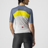 AERO PRO W JERSEY 4522057-870 | SILVER GRAY/SULPHUR-LIGHT STEE V-MAILLOT CASTELLI 