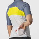 AERO PRO W JERSEY 4522057-870 | SILVER GRAY/SULPHUR-LIGHT STEE V-MAILLOT CASTELLI 