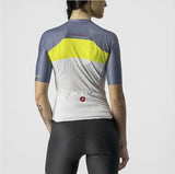 AERO PRO W JERSEY 4522057-870 | SILVER GRAY/SULPHUR-LIGHT STEE V-MAILLOT CASTELLI 