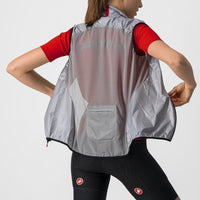 ARIA W VEST 4520088-870 | SILVER GRAY V-VESTE CASTELLI 