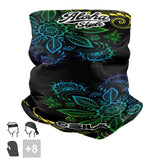 BANDANA TOUR DE COU multifonction SILA ALOHA STYLE Noir Référence 2559 - Taille Unique - A-BANDANA SILA SPORTS 