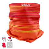 BANDANA TOUR DE COU MULTIFONCTION SILA - RACER ROUGE / ORANGE 1886 A-BANDANA SILA SPORT 