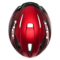 CASQUE MET STRALE ROUGE MÉTALLISÉ BRILLANT   3617  2025