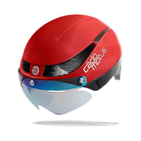 Casque Omega Aero pour le patinage de vitesse et le cyclisme - Rouge E-CASQUES cadomotus 