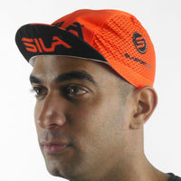 CASQUETTE CYCLISTE SILA - ORANGE FLUO TAILLE UNIQUE A-CASQUETTE SILA SPORTS 