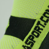 CHAUSETTES SOCQUETTES TECHNICS SILA - JAUNE FLUO / NOIR 1181 A-SOCQUETTES SILA SPORT 