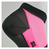 CHAUSETTES SOCQUETTES TECHNICS SILA - ROSE FLUO / NOIR 1184 A-SOCQUETTES SILA SPORT 