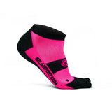 CHAUSETTES SOCQUETTES TECHNICS SILA - ROSE FLUO / NOIR 1184 A-SOCQUETTES SILA SPORT 