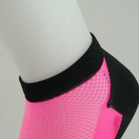 CHAUSETTES SOCQUETTES TECHNICS SILA - ROSE FLUO / NOIR 1184 A-SOCQUETTES SILA SPORT 