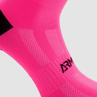 CHAUSSETTES CYCLISME ARMOS TALISMAN ROSE FLUO - MI-HAUTES A-CHAUSETTES SILA SPORTS 