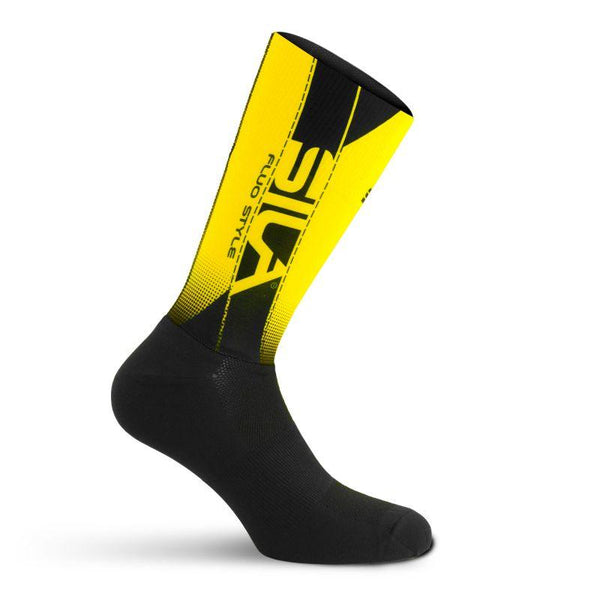 CHAUSSETTES SILA PRO AERO - Mi-hautes JAUNE Référence 2549 A-CHAUSSETTES SILA SPORTS 