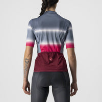 DOLCE JERSEY 4522060-062 | LIGHT STEEL BLUE/BORDEAUX V-MAILLOT CASTELLI 