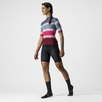 DOLCE JERSEY 4522060-062 | LIGHT STEEL BLUE/BORDEAUX V-MAILLOT CASTELLI 