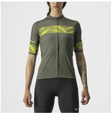 FENICE JERSEY 4522061-075 | MILITARY GREEN/SULPHUR V-MAILLOT CASTELLI XS 075 | VERT MILITAIRE/SOUFRE 