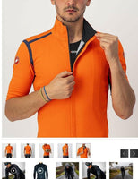 GABBA ROS 4519502-034 | BRILLIANT ORANGE/DARK STEEL BL V-JACKET CASTELLI 