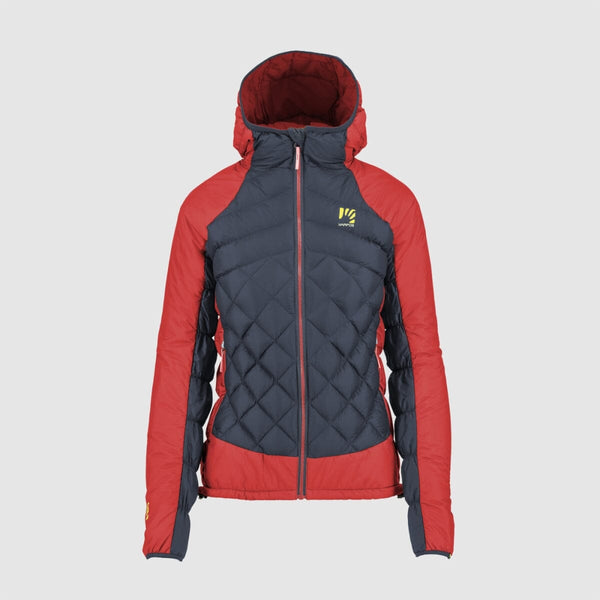 LASTEI ACTIVE PLUS W JACKET INDIA INK/POINSETTIA | 2500581-600 Veste thermiques dotée d’une coupe féminine esthétique, offrant légèreté, compactabilité, imperméabilité, respirabilité et capacité coupe-vent. V-JACKET KARPOS XS INDIA INK/POINSETTIA | 600 