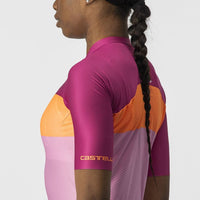 MAILLOT AERO PRO W 4522057-575 | ROSE/CORAL FLASH-MAGENTA V-MAILLOT CASTELLI 