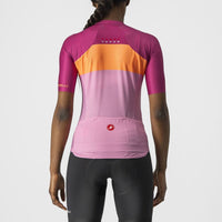 MAILLOT AERO PRO W 4522057-575 | ROSE/CORAL FLASH-MAGENTA V-MAILLOT CASTELLI 