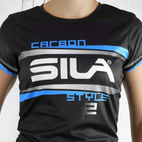 MAILLOT RUNNING FEMME - SILA CARBON STYLE 2 - BLEU - MC 1706 M-RUNNING SILA SPORT 