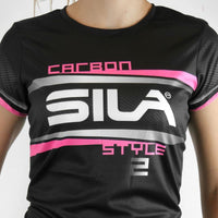 MAILLOT RUNNING FEMME - SILA CARBON STYLE 2 - ROSE - MC 1708 M-RUNNING SILA SPORT 