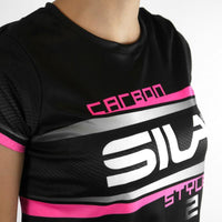 MAILLOT RUNNING FEMME - SILA CARBON STYLE 2 - ROSE - MC 1708 M-RUNNING SILA SPORT 