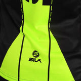 MAILLOT RUNNING FEMME - SILA FLUO STYLE 3 JAUNE - Manches courtes 1267 M-RUNNING SILA SPORT 